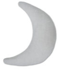 Plüschmond grau