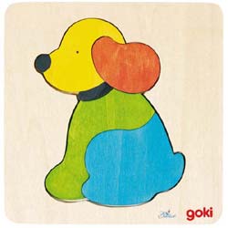 Holzpuzzle Hund