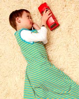 Kinderschlafsack blau