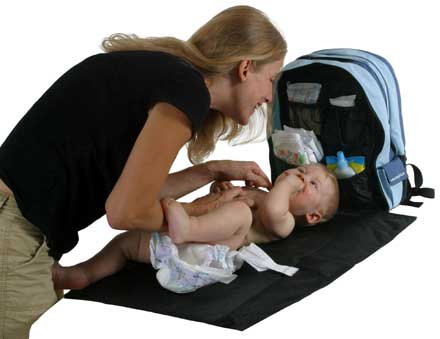 Wickelrucksack mit komfort Wickelunterlage