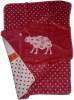 Fussenegger Babydecke Panda - Bambus, rot