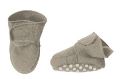 Babyschuhe aus Schurwolle in grau