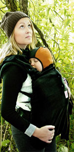 Mama mit Baby Schwarzes Cold Weather Insert