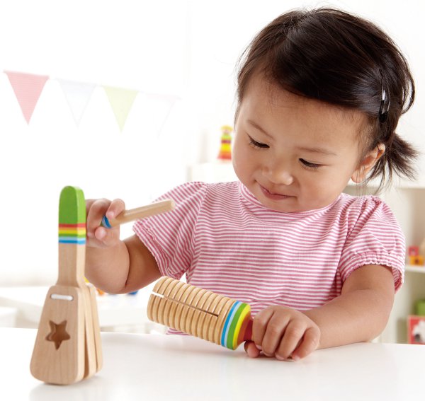 15X Musikinstrumente Set für Kinder Holz Musik-Spielzeug mit Premium Rhythmus