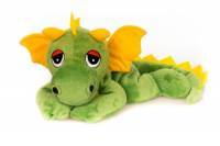 Habibi Plush Glücksdrache grün mit Hirsekörnerfüllung, Wärmestof