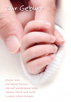 Glückwunschkarte zur Geburt "Babyhand"